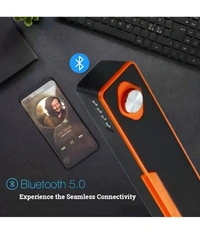  Mobile Stand 10 W Bluetooth Speaker Bluetooth v5.0 with USB,SD card Slot,Aux Playback Time 8 hrs - Black