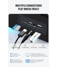  KMS 16 W Bluetooth Speaker Bluetooth v5.0 with USB,SD card Slot,Aux Playback Time 7 hrs Black - Black