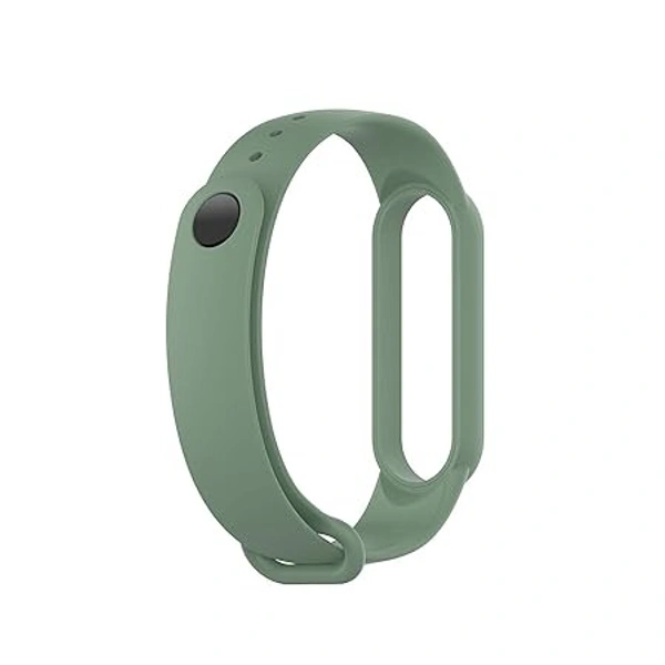 Adjustable Band Strap Compatible with Mi Band 5 Strap & Mi Band 6 Strap Smart Band Replacement- Green - Green