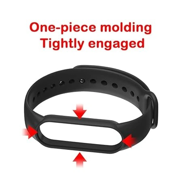 Adjustable Band Strap Compatible with Mi Band 5 Strap & Mi Band 6 Strap Smart Band Replacement- Green - Green