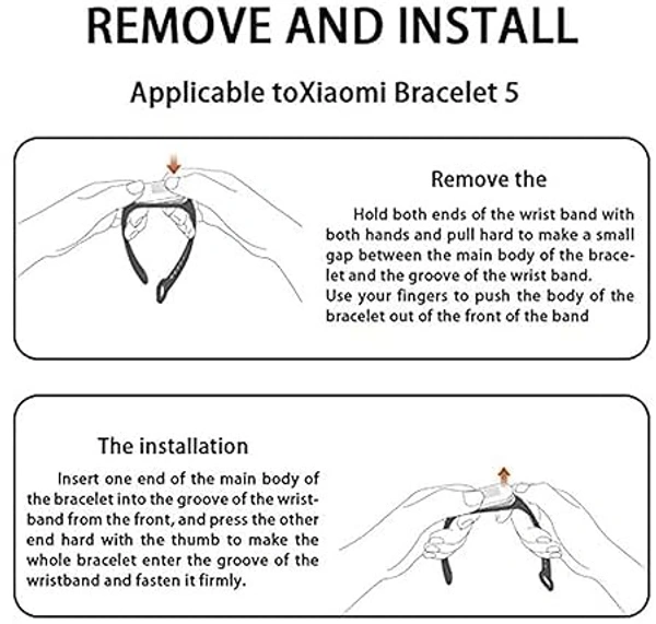 Adjustable Band Strap Compatible with Mi Band 5 Strap & Mi Band 6 Strap Smart Band Replacement- Green - Green