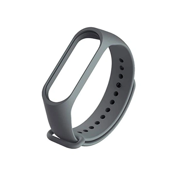 Adjustable Replacement Band Strap Compatible with Mi Band 3 Strap & Mi Band 4 Strap/Straps for Mi Band 4 & Mi Band 3- Dark Grey - Dark Gray