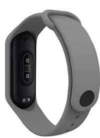 Adjustable Replacement Band Strap Compatible with Mi Band 3 Strap & Mi Band 4 Strap/Straps for Mi Band 4 & Mi Band 3- Dark Grey - Dark Gray