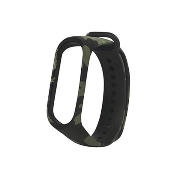  Replacement Strap Compatible with Mi band 3 Army & Mi band 4 Green Army Camouflage Replacement Military Strap Wrist Band Bracelet - Camouflage Green