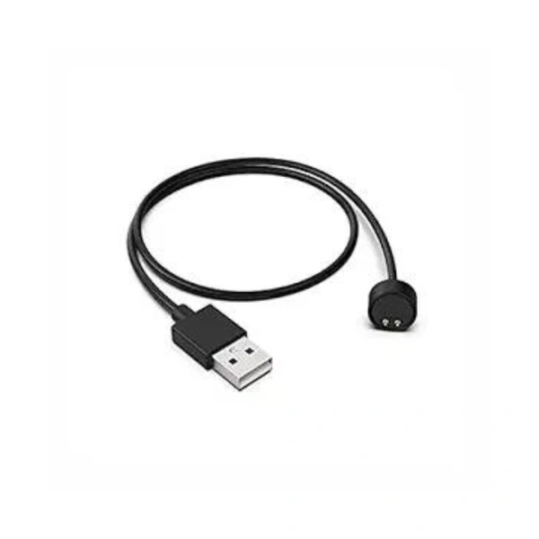  Magnetic USB Charger for Mi Band 5 & Mi Band 6 Replacement Charger (Black) - Black