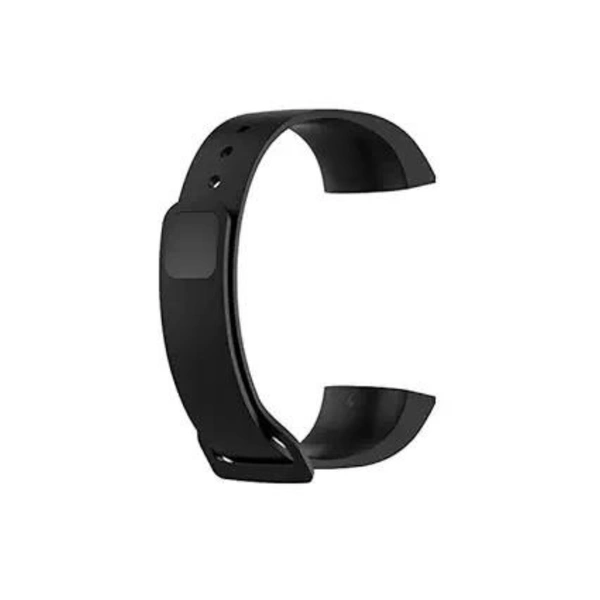  Adjustable Band Compatible with Mi Band 4c and Redmi Watch Band Soft Silicone Band Strap- Black (Not Compatible with Redmi Smart Band Pro) - Black
