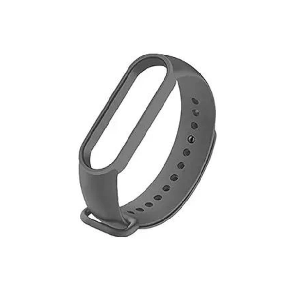 Adjustable Band Strap Compatible with Mi Band 5 Strap & Mi Band 6 Strap Smart Band Replacement- Dark Grey - Dark Gray