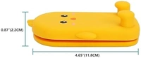  Universal Cartoon Mobile Tabletop Phone Stand with Multi-Angle Adjustable Phone Desk Tablet Stand for Watching Videos, Movies Online Classes- Yellow Chicken - Yellow