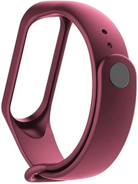 Replacement Strap Compatible with Mi Band 3 Strap/Mi Band 4 Watch Strap Wine Red Color Bracelet Wrist Band - Red Wine