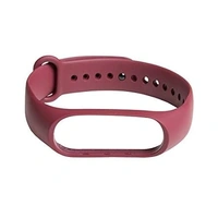 Replacement Strap Compatible with Mi Band 3 Strap/Mi Band 4 Watch Strap Wine Red Color Bracelet Wrist Band - Red Wine