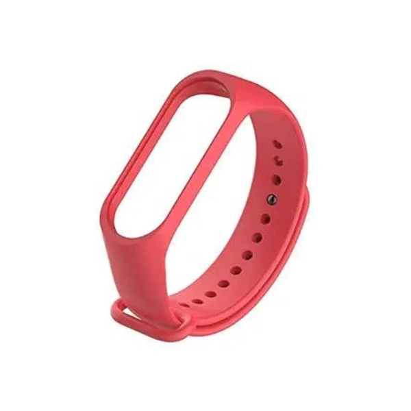 Adjustable Replacement Strap Compatible with Mi band 3 and Mi band 4 Red Color Strap Band Bracelet - Red