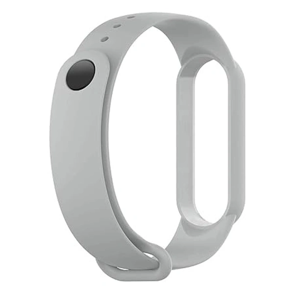  Adjustable Band Strap Compatible with Mi Band 5 Strap & Mi band 6 Strap Smart band Replacement- Grey - Gray