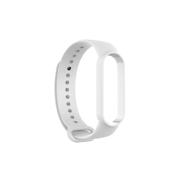  Adjustable Band Strap Compatible with Mi Band 5 Strap & Mi Band 6 Strap Smart Band Replacement- White - White