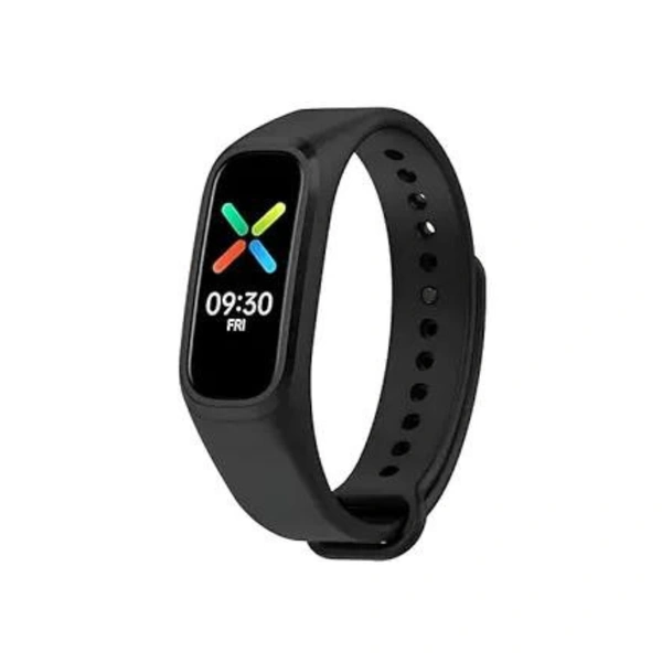 Adjustable Replacement Band Compatible with Oneplus Watch Smart Band Strap and Oppo Smart Band Strap- Black - Black