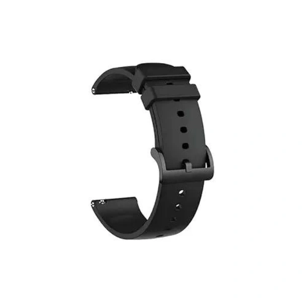  22MM Watch Strap Compatible with Galaxy Watch 3 45mm, Realme S/S Pro, OnePlus(46mm), ColorFit Pro 4/Pro 4 Max/Ultra/Ultra 2, Amazfit GTR (47mm)/ GTR 2E Compatible All 22MM Watch (Black) - Black