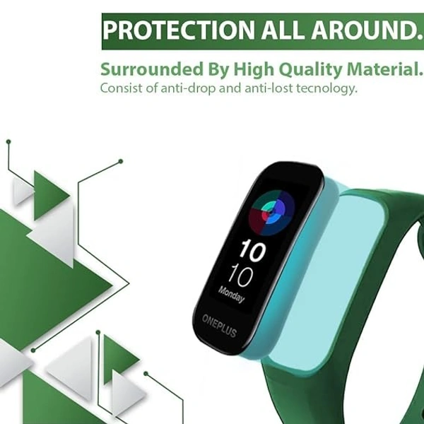  Adjustable Replacement Band Compatible with Oneplus Smart Band and Oppo Smart Band- Green - Green