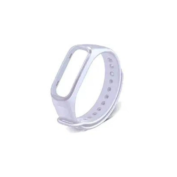  Adjustable Replacement Band Compatible with Oneplus Smart Watch Band Strap and Oppo Smart Band Strap- White - White
