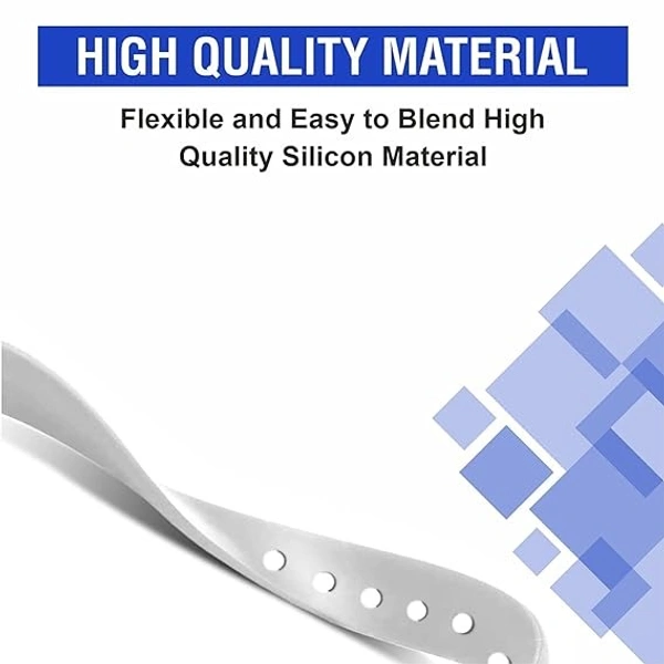  Adjustable Replacement Band Compatible with Oneplus Smart Watch Band Strap and Oppo Smart Band Strap- White - White