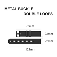 Adjustable Replacement Silicone Pattern 22mm Watch Band Strap with Metal Buckle Compatible with Noise,boAt, Fire-Boltt,Amazfit and Other 22mm watch- Olive Green - Olive Green