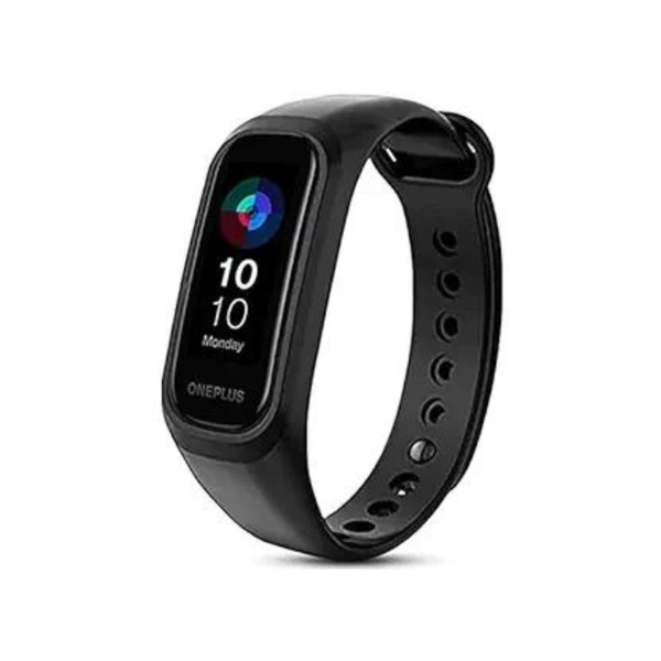  Adjustable Silicone Smart Band Strap Compatible with Oneplus Band Strap & Oppo Smart Band Strap -Black - Black