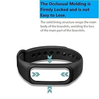  Adjustable Silicone Smart Band Strap Compatible with Oneplus Band Strap & Oppo Smart Band Strap -Black - Black