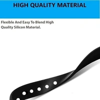 Adjustable Silicone Smart Band Strap Compatible with Oneplus Band Strap & Oppo Smart Band Strap -Black - Black