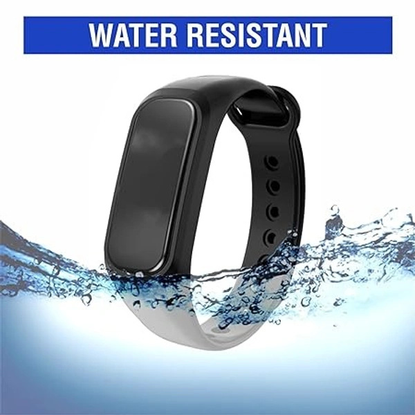  Adjustable Silicone Smart Band Strap Compatible with Oneplus Band Strap & Oppo Smart Band Strap -Black - Black