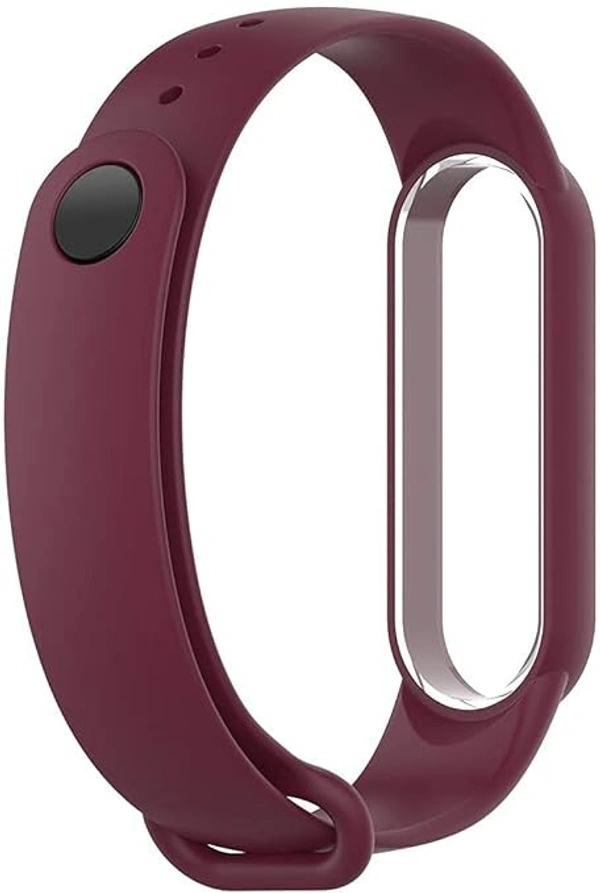 Adjustable Band Strap Compatible with Mi Band 5 Strap & Mi Band 6 Strap Smart Band Replacement- Set of 3(Black, Navy Blue,Red Wine) - Black, Navy Blue,Red Wine