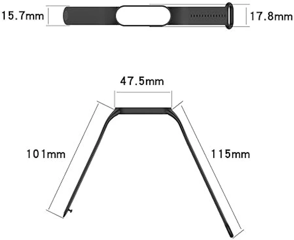 Adjustable Band Strap Compatible with Mi Band 5 Strap & Mi Band 6 Strap Smart Band Replacement- Set of 3(Black, Navy Blue,Red Wine) - Black, Navy Blue,Red Wine