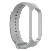 Silicone Adjustable Band Strap Compatible with Mi Band 5 Strap Combo & Mi Band 6 Strap Smart Band Replacement- Set of 2 (NavyBlue & Grey) - Navy Blue & Grey