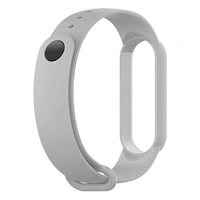 Silicone Adjustable Band Strap Compatible with Mi Band 5 Strap Combo & Mi Band 6 Strap Smart Band Replacement- Set of 2 (NavyBlue & Grey) - Navy Blue & Grey