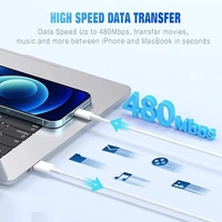 USB Fast Charging Cable & Data Sync Compatible with iPhone X/XR/XS MAX/XS/ 11/11 PRO/ 11 PRO MAX/iPads/iPhone 12/Mini/Pro/Pro Max (1 Meter, White) - White