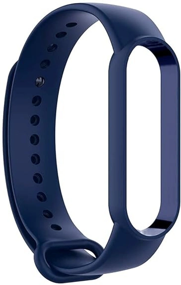  Adjustable Silicon Band Strap Compatible with Mi band 5 Watch Strap Band Bracelet- Set of 4 - White,Grey,Red,Nevy Blue