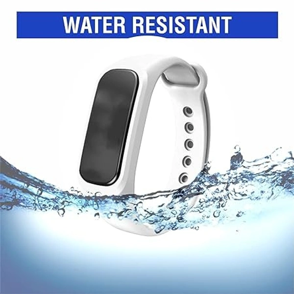 Adjustable Silicone Band Strap Compatible with Oneplus & Oppo Smart Band -White - White