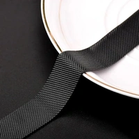 Stainless Steel 19mm Strap for Smart Watch Strap with Magnetic Buckle Compatible with Boat Storm, Noise Colorfit Pro, and All The 19mm Smart Watch - Black - Black