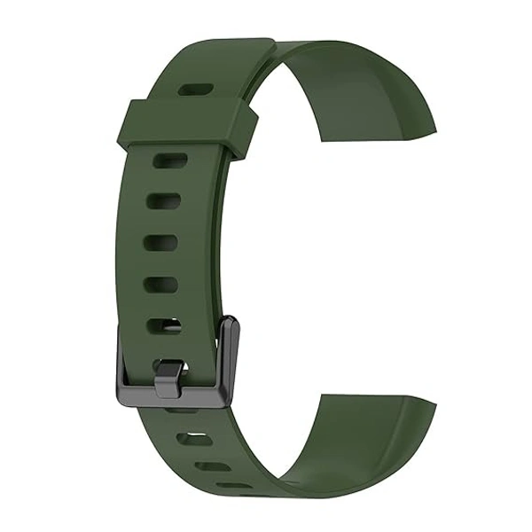  Replacement Strap Compatible with Realme Smart Band Watch Bracelet RMA 183 Strap- Pack of 2 (Black & Green) - Black & Green