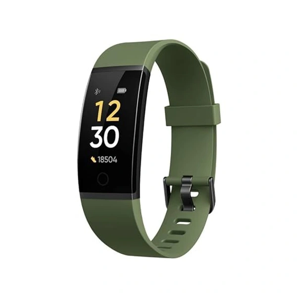  Replacement Strap Compatible with Realme Smart Band Watch Bracelet RMA 183 Strap- Pack of 2 (Black & Green) - Black & Green