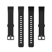  Replacement Strap Compatible with Realme Smart Band Watch Bracelet RMA 183 Strap- Pack of 2 (Black & Navy Blue) - Black & Nevy Blue