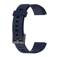  Replacement Strap Compatible with Realme Smart Band Watch Bracelet RMA 183 Strap- Pack of 2 (Black & Navy Blue) - Black & Nevy Blue