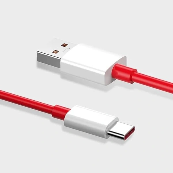  USB Type C Dash Warp Charging Cable USB to Type C Fast Charging Cable Compatible with One Plus 8T/ 9/ 9R/ 9 pro/ 9RT/ 10R/ Nord & for All Type C Devices- Red - Red