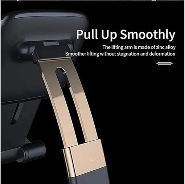  Foldable Tablet Tabletop Mobile Phone Stand Holder-Cell Phone Holder with Adjustable Height & Angle with Anti-Slip Compatible with All Smartphones Tablets Kindle iPad - Black
