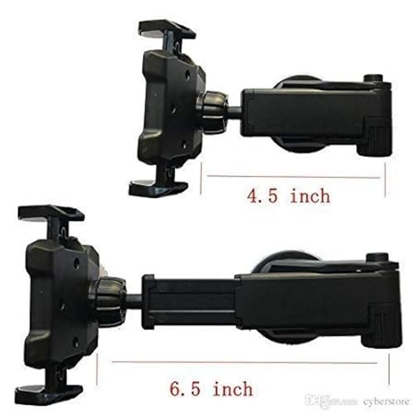 Adjustable Car Phone Holder Universal Long Arm 360 Degree Rotation Mobile Holder for Car- Black - Black