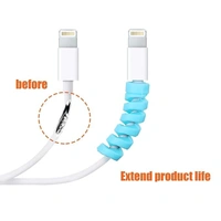 Spiral Charger Cable Protector 1.5 Meter with 4 Pcs Spiral Winder| Cable Protector for Wires Data Cable Charging Cord Earphones