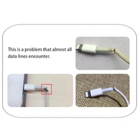 1.5 Meter Charging Cable Protector Winder Compatible with Headphone, Charging Adapter iPhone Android Or Earphone Cable Full Size Cable Cord Charger Protector 150 Cm- Pink White - Pink White