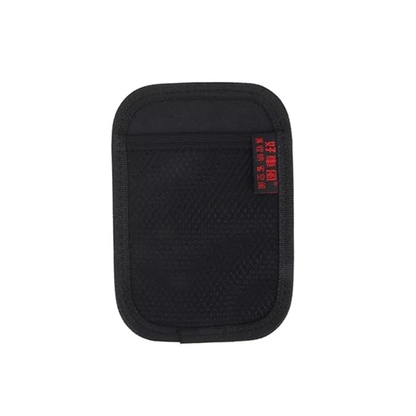  Universal Mobile Holder for Car Storage Net Bag with ABS Plastic Frame Mesh Net Car Interior Accessories for Phone, Cards, Coins, Keys, Sunglasses - Black