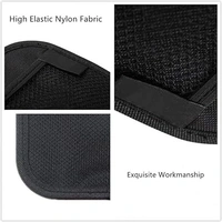  Universal Mobile Holder for Car Storage Net Bag with ABS Plastic Frame Mesh Net Car Interior Accessories for Phone, Cards, Coins, Keys, Sunglasses - Black
