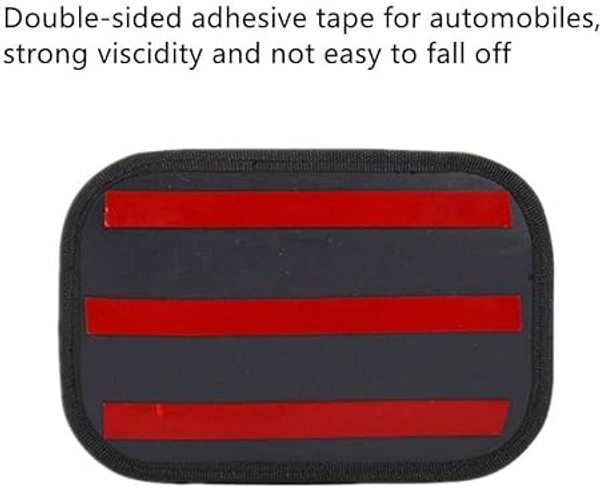  Universal Mobile Holder for Car Storage Net Bag with ABS Plastic Frame Mesh Net Car Interior Accessories for Phone, Cards, Coins, Keys, Sunglasses - Black