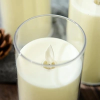 Flameless LED Candles AA Battery Powered White Acrylic Glass Candle with Remote Control Timer and Modes Ideal for Home Decor Festival Romantic Dinner (3" D x 6" H)- - White