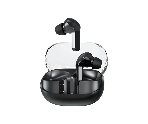 G2 Transparent Bluetooth True Wireless (TWS) In Ear 24 Hours Playback Powerfull bass,Fast charging IPX4 - Black