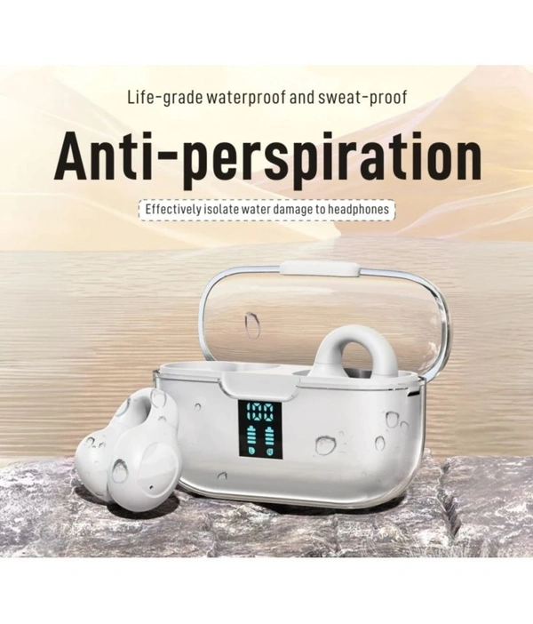  Air Clip Bluetooth True Wireless (TWS) In Ear 30 Hours Playback Fast charging,Low Latency IPX4 - White